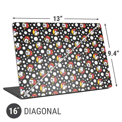 Disney Minnie Mouse Bubbles Face Pattern Universal Laptop 16in (13 x 9.4in) Skin